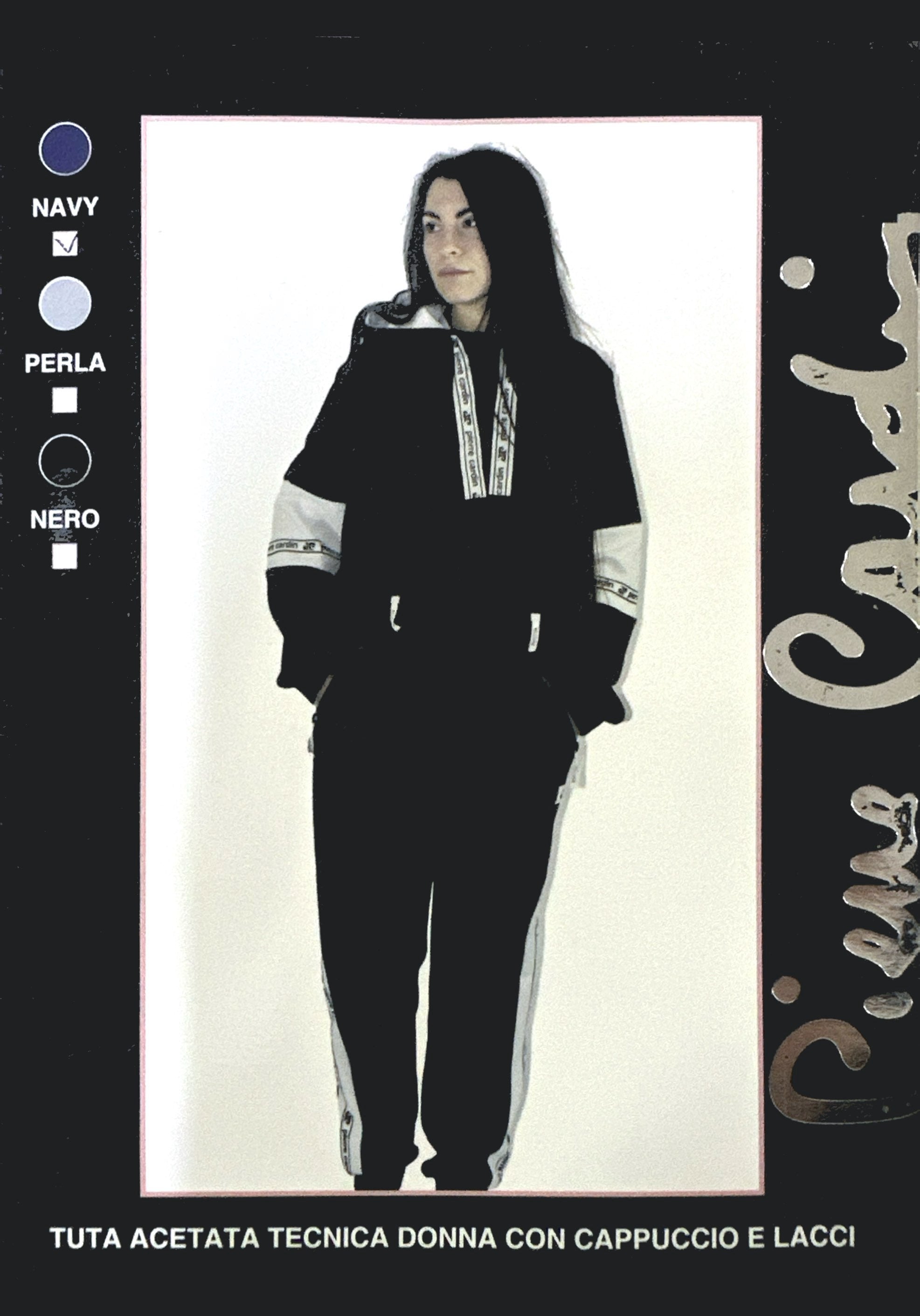 Pierre Cardin Paris - Completo tuta track Uomo/Donna con cappuccio - Outfit Sportivo, Comfort Premium