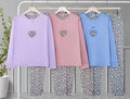 Pigiama Donna in Cotone - Completo con Fantasia a Cuore e Leopardato