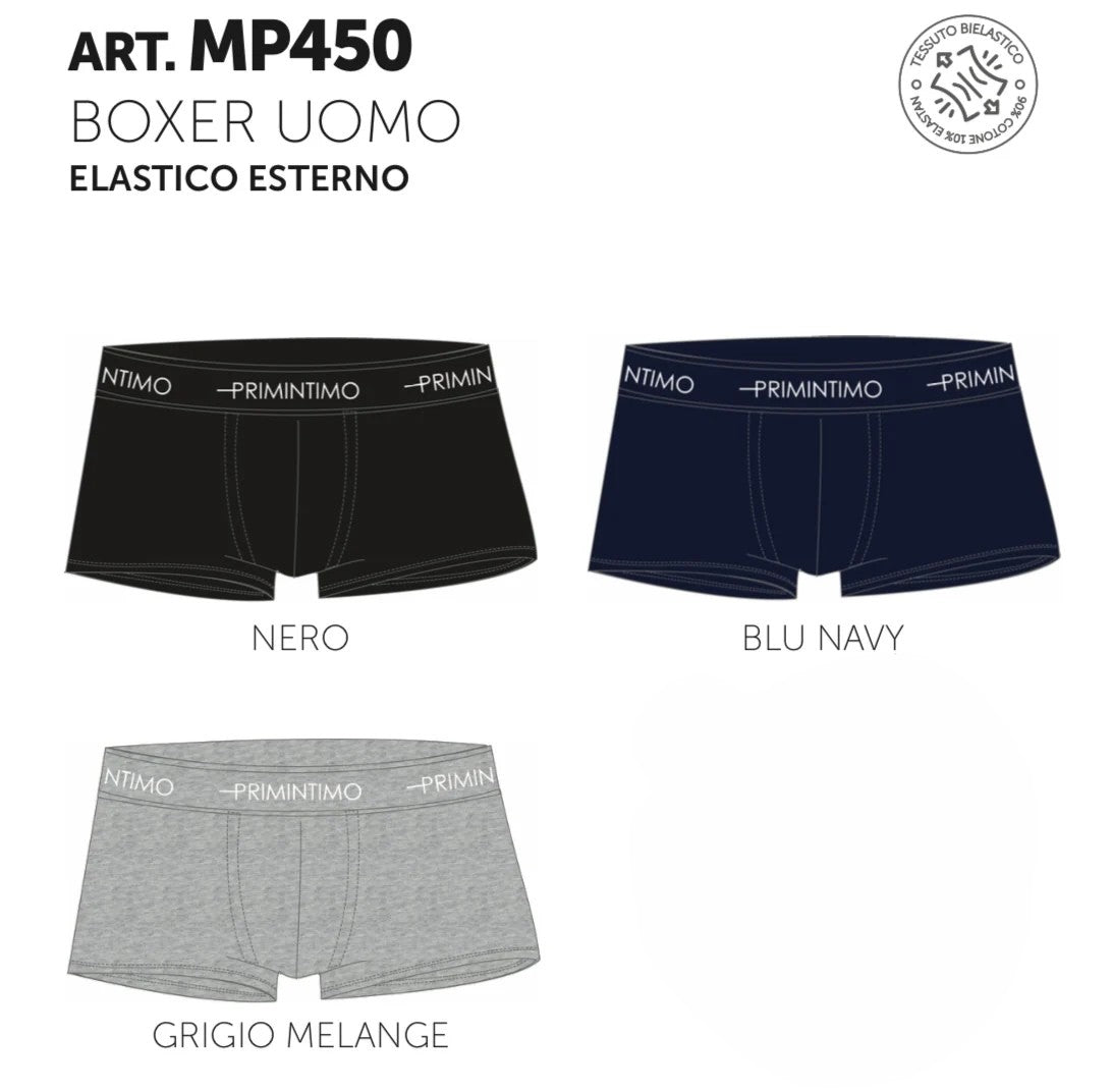 Primintimo - Slip/Boxer x3 Cotone Bielastico