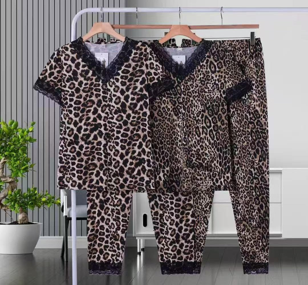 Pigiama Donna in Viscosa Leopardato – Morbido, Leggero, Traspirante e Chic