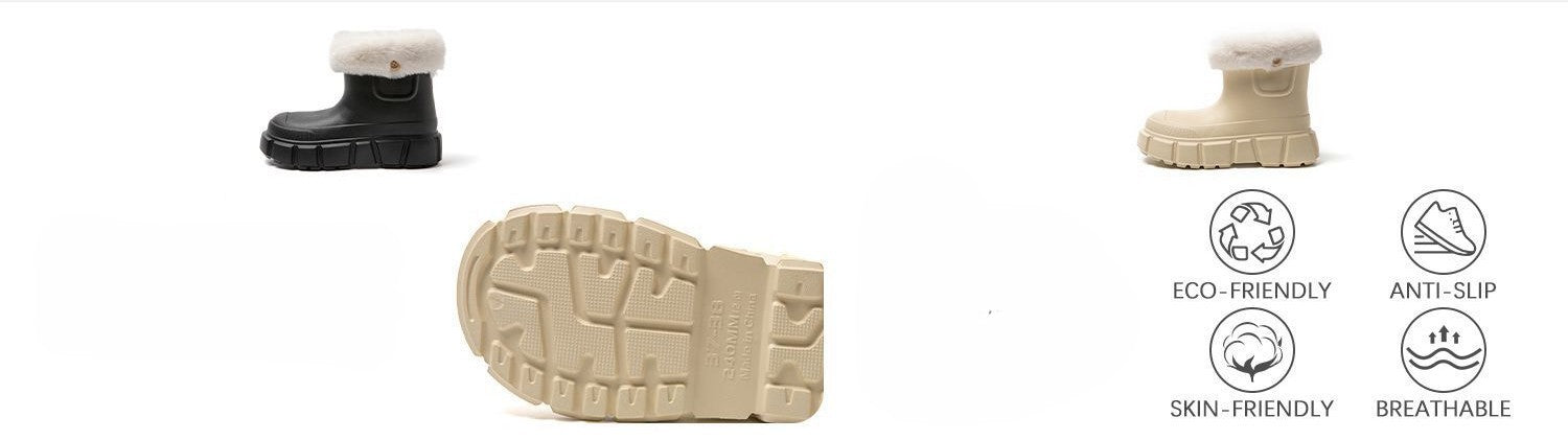 Stivaletti Donna in EVA Impermeabili con Pelliccia interna e Suola Antiscivolo