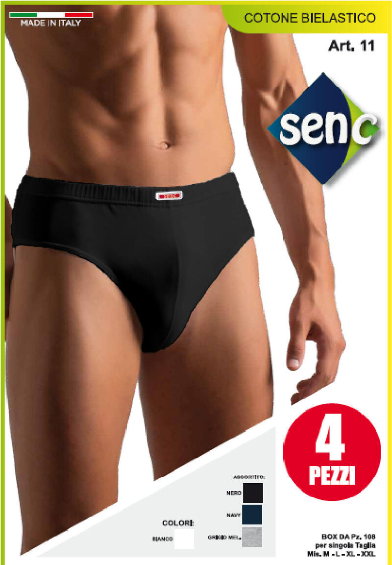 Senc - Slip uomo x4 paia