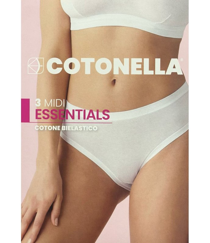 Cotonella - Slip Donna Midi x3pz