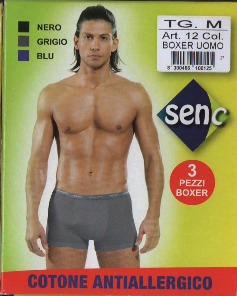 Senc - Boxer Uomo x3 Paia